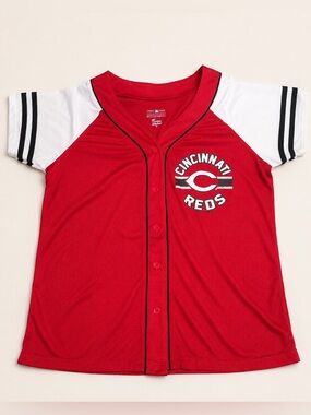 Cincinnati Reds Women’s Baseball Jersey Red White MLB Size M